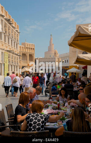 Restaurant et centre de la culture islamique, Souq Waqif, Doha, Qatar, Moyen-Orient Banque D'Images