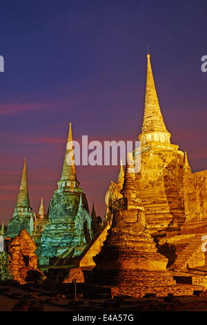 Wat Phra Si Sanphet, Ayutthaya Historical Park, UNESCO World Heritage Site, Ayutthaya, Thaïlande, Asie du Sud, Asie Banque D'Images