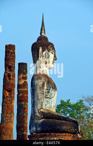 Wat Mahatat, Sukhothai Historical Park, UNESCO World Heritage Site, Sukhothai, Thaïlande, Asie du Sud, Asie Banque D'Images