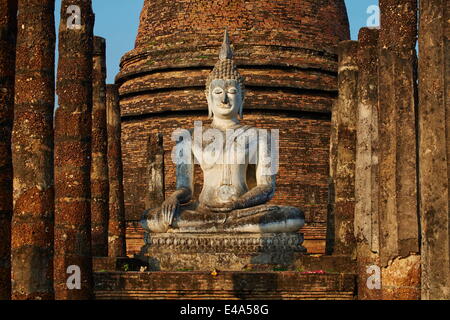 Wat Sa Sri, Sukhothai Historical Park, UNESCO World Heritage Site, Sukhothai, Thaïlande, Asie du Sud, Asie Banque D'Images