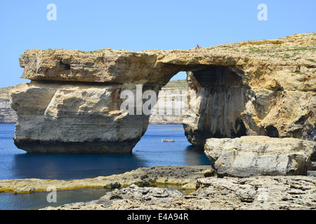 Fenêtre d'azur, Dwejra, Gozo (Għawdex), Comino et Gozo Gozo District, Région, République de Malte Banque D'Images