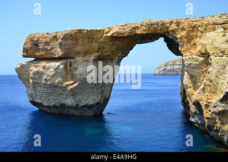 Fenêtre d'azur, Dwejra, Gozo (Għawdex), Comino et Gozo Gozo District, Région, République de Malte Banque D'Images