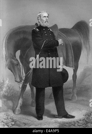 Edwin Vose Sumner, 1797 - 1863, un officier de l'armée des États-Unis, Union général d'armée, Banque D'Images
