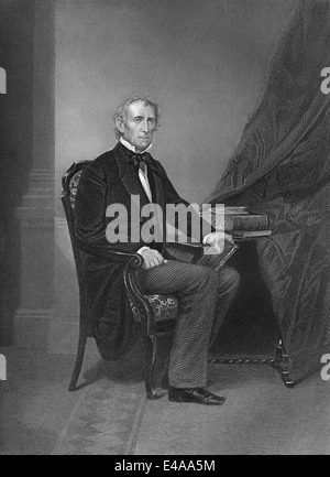 John Tyler, 1790 - 1862, 10e président des États-Unis, Banque D'Images