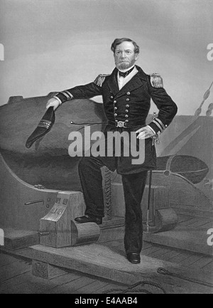 Andrew Hull Foote, 1806 - 1863, un officier de la marine américaine dans la guerre civile américaine, Banque D'Images