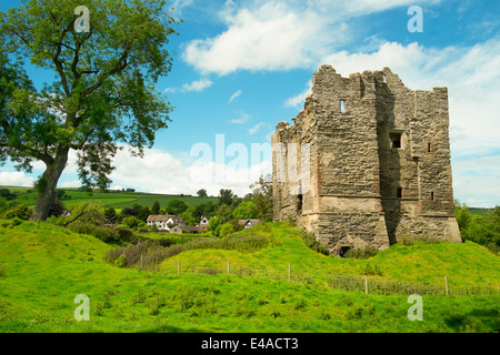 Hopton Castle, South Shropshire, Angleterre Banque D'Images