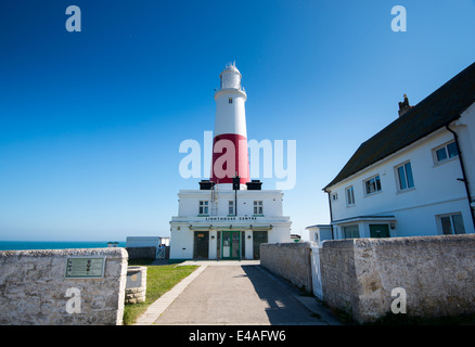 Portland Bill Lighthouse dans le Dorset, Angleterre, Royaume-Uni Banque D'Images