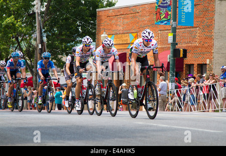 Division Mens USA Cycling tiers phase finale du vélo à Chattanooga, Tennessee, États-Unis Banque D'Images