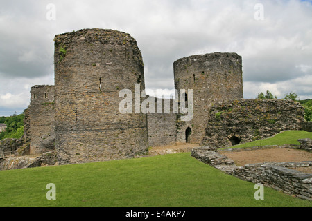 Tour du Tambour Cilgerran Castle Pembrokeshire Wales UK NT Banque D'Images