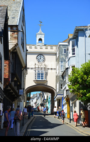 Porte de l'arche, Fore Street, TOTNES, Devon, Angleterre, Royaume-Uni Banque D'Images