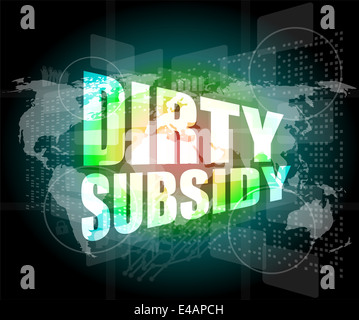 Subvention sur sale digital touch screen Banque D'Images