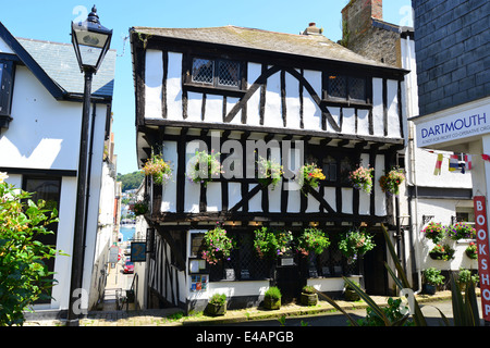 14e siècle le Chérubin Inn, rue supérieur, Dartmouth, Devon, Angleterre, Royaume-Uni Banque D'Images