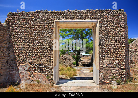 À l'ouest de l'Ouest (site archéologique) Thermae, Kos Town, Kos island, mer Egéé, Dodécanèse, Grèce. Banque D'Images