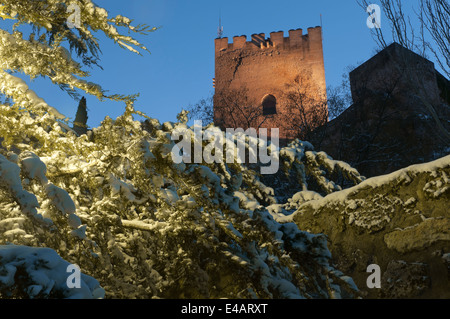 L'Alcazaba, forteresse de la Mota, Alcala la Real, Jaen-province, région d'Andalousie, Espagne, Europe Banque D'Images