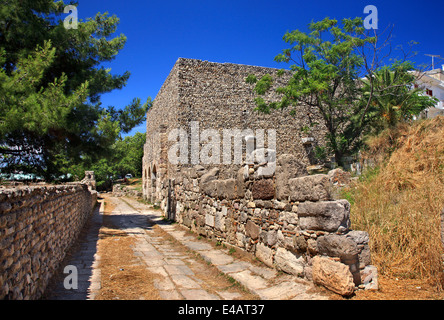 Le Nymphaion (Constantinople) au site archéologique de l'ouest de la ville de Kos, Kos island, îles du Dodécanèse, Mer Égée, Grèce. Banque D'Images