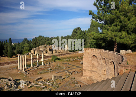 Sur le site archéologique de l'Asklepieion, île de Kos, Dodécanèse, Mer Égée, Grèce. Banque D'Images