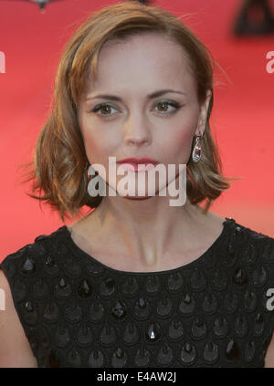 Londres, Royaume-Uni. Apr 29, 2008. Christina Ricci arrive pour le UK premiere de 'vitesse' à l'Empire Leciester Square. © Ferdaus Shamim/ZUMA/Alamy Fil Live News Banque D'Images