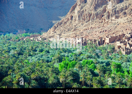 Aci quaritane,tinerhir sur l'oued todra rivière,,route 703 près de Gorges de Todra,Sud Maroc Banque D'Images