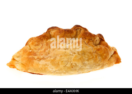 Cornish pasty - studio photo avec un fond blanc Banque D'Images