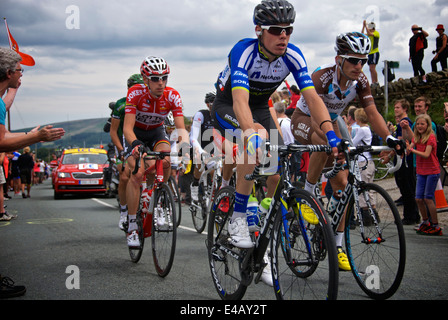 Tour de France 2014 étape 2 Yorkshire Cringles l'Échappée Banque D'Images
