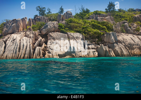 Plage de rêve - l'île de félicité les Seychelles Banque D'Images