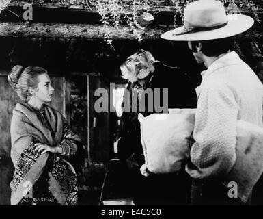 Jean Seberg, Lee Marvin, Clint Eastwood, sur-ensemble du film, 'peindre votre wagon', 1969 Banque D'Images