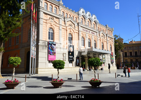 19e siècle el Teatro de Romea (Théâtre Romea), Plaza Julian Romea, Murcie, Région de Murcie, Royaume d'Espagne Banque D'Images