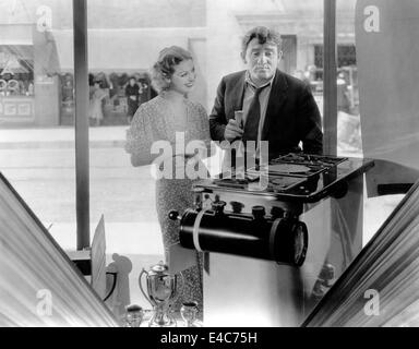 Loretta Young, Spencer Tracy, sur-ensemble du film, "l'Église", 1933 Banque D'Images