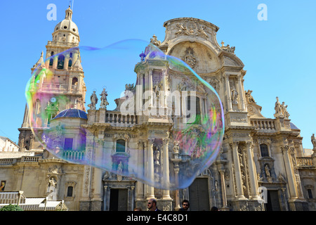 Grosse bulle, cathédrale de Murcie, Plaza Cardinal Belluga, Murcie, Région de Murcie, Royaume d'Espagne Banque D'Images