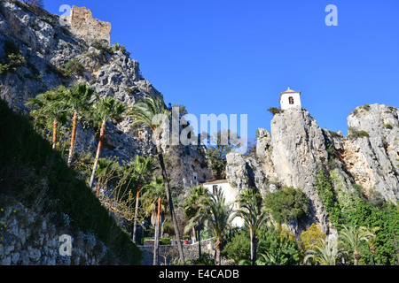 Montagne de Guadalest, El Castell de Guadalest, Marina Baixa, Province d'Alicante, Royaume d'Espagne Banque D'Images