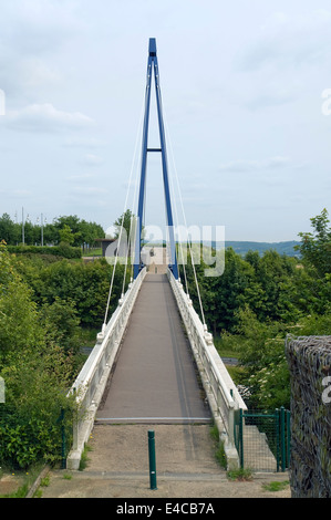 Passerelle près de l'abbaye du Mont Saint Michel en Basse Normandie (France) Banque D'Images