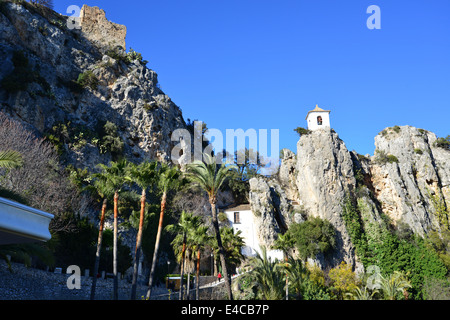 Montagne de Guadalest, El Castell de Guadalest, Marina Baixa, Province d'Alicante, Royaume d'Espagne Banque D'Images