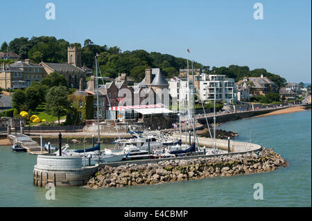 Belle vue de Cowes sur l'île de Wight, Angleterre. Banque D'Images