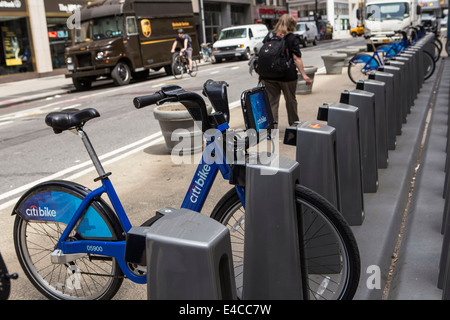 Des vélos sont Citi photo de la gare de New York, NY Banque D'Images