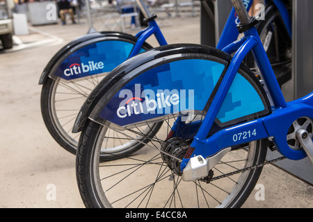 Des vélos sont Citi photo de la gare de New York, NY Banque D'Images