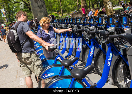 Des vélos sont Citi photo de la gare de New York, NY Banque D'Images