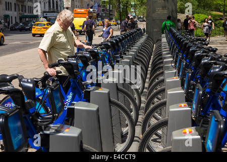 Des vélos sont Citi photo de la gare de New York, NY Banque D'Images