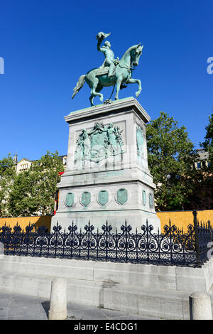 Grand-duc Guillaume II Statue Luxembourg Casamento véritable Europe Banque D'Images