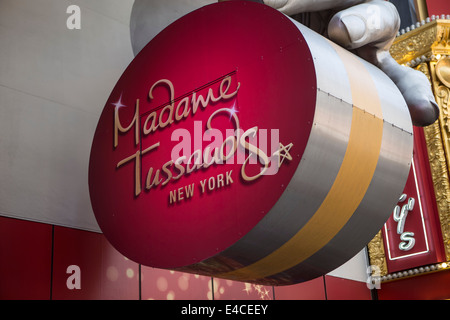 Musée de cire Madame Tussauds est représenté à New York, NY Banque D'Images