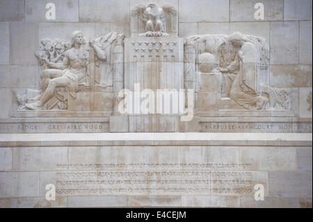 Bellicourt American Monument qui commémore les 90 000 soldats américains qui ont servi en France, au cours de 1917 et 1918 Banque D'Images