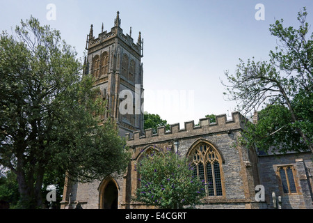 L'église St Mary, Huish Episcopi, Somerset, Angleterre Banque D'Images