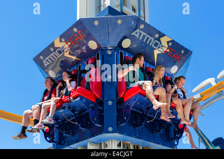 L'AtmosFear ride at Surfside Pier, North Wildwood, Cape May County, New Jersey, USA Banque D'Images