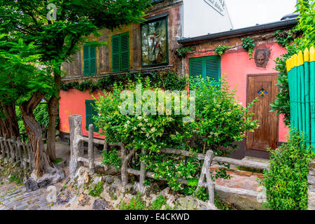 Lapin Agile est un célèbre cabaret de Montmartre, de Paris. Il était initialement appelé 'Cabaret des Assassins" Banque D'Images