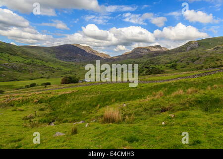 Le Rhinogs Nantcol vu de mcg Banque D'Images