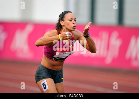 Montreuil, France. 7 juillet, 2014. Cindy Billaud - 100m haies Meeting de Montreuil 2014. © Aurélien Meunier/Icon Sport/Cal/ZUMAPRESS.com/Alamy médias Sport Live News Banque D'Images