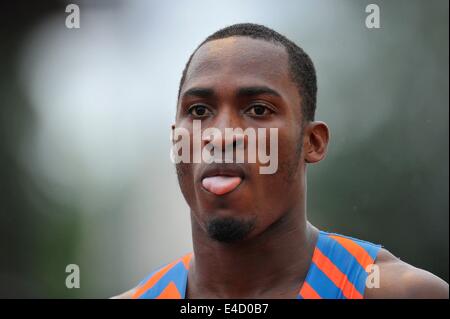 Montreuil, France. 7 juillet, 2014. Hansle Parchment - 110m haies Meeting de Montreuil 2014. © Aurélien Meunier/Icon Sport/Cal/ZUMAPRESS.com/Alamy médias Sport Live News Banque D'Images