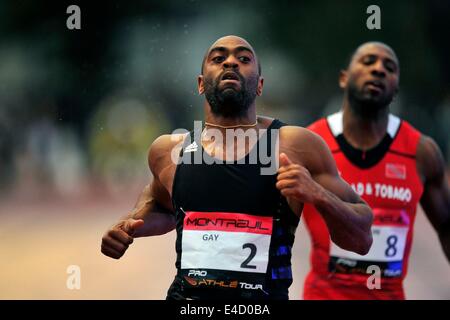 Montreuil, France. 7 juillet, 2014. Tyson Gay - 100m Séance de Montreuil 2014. © Aurélien Meunier/Icon Sport/Cal/ZUMAPRESS.com/Alamy médias Sport Live News Banque D'Images