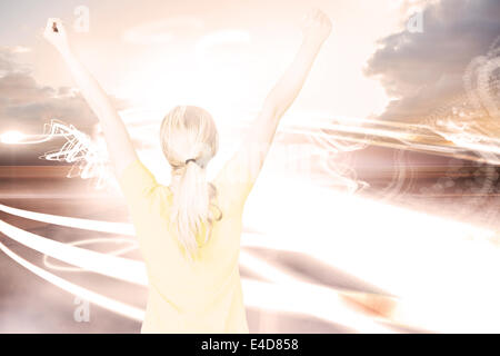 Image composite de football au Brésil tshirt Banque D'Images