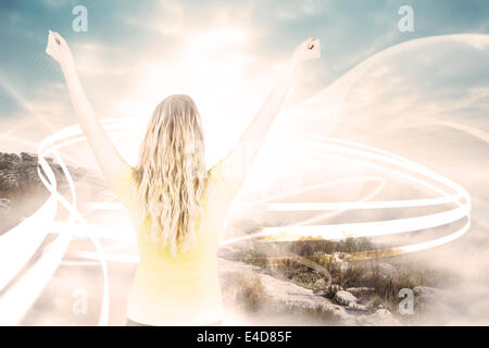 Image composite de football au Brésil tshirt Banque D'Images