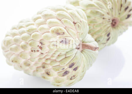 Pomme fruit sucre isolé sur fond blanc Banque D'Images